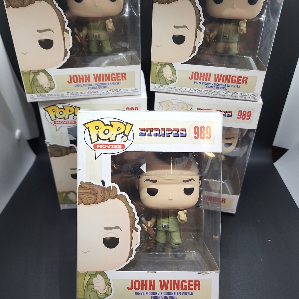 LOT of 5 (Five) Funko Pop Movies: Stripes - John Winger Vinyl Figure #989